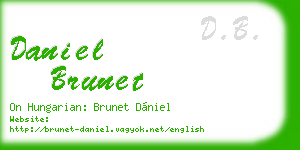 daniel brunet business card